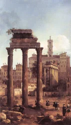 Roma: Rovine del Foro, Guardando verso il Campidoglio